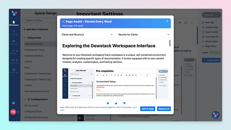 Dewstack's Page Assist 