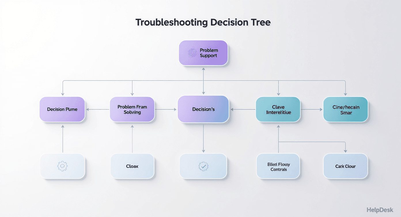 Troubleshooting decision tree